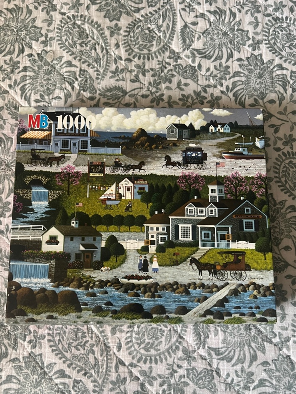 Vintage Milton Bradley “Crickethawk Harbor” by Charles Wysicki Puzzle,